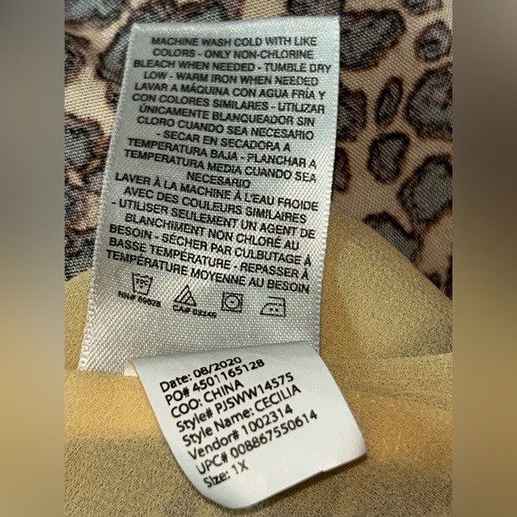 Jessica Simpson Leopard Print Midi Dress – Size 1X Dress - Picture 16 of 16